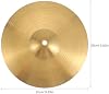 Platillo de reemplazo de latón Veemoon de 10 pulgadas, splash para batería, accesorios de percusión para set de batería, ideal para principiantes y práctica (dorado) 6