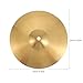 Veemoon 10 Inch Brass Cymbal Replacement, Splash Cymbal for Drum Set Crash Cymbals Ride Drum Instrument Percussion Accessories Drum Kit for Beginner Player Percussion Practice & Students (Golden)