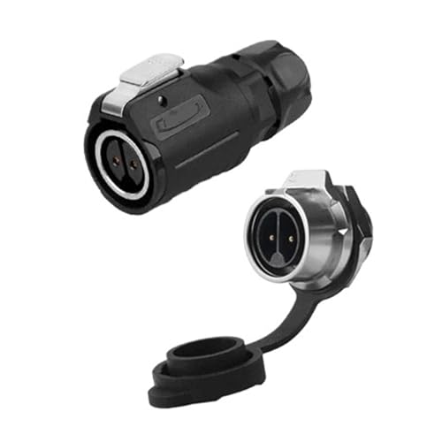 Connecteur d'alimentation circulaire M16 anti-court-circuit étanche IP67 pour câblage extérieur 2 plots