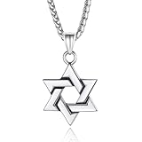 [ChainsPro] 六芒星 ネックレス メンズ サージカルステンレス 金アレ対応 ヘキサグラム 星 ペンダント お守り プレゼント 男性 シンプル アクセサリー
