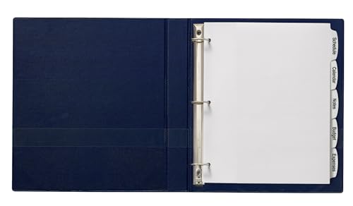 Intercalaires imprimables blancs Avery 14432 classeur 5 onglets amovibles grand format - 6
