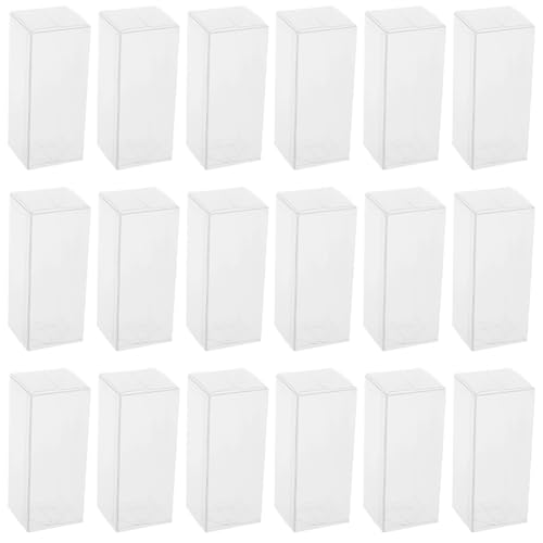 BEAMARKER 20 boîte à Dragées en Plastique Transparent de 1.6x1.6x4cm Contenant Vide pour Cadeaux...