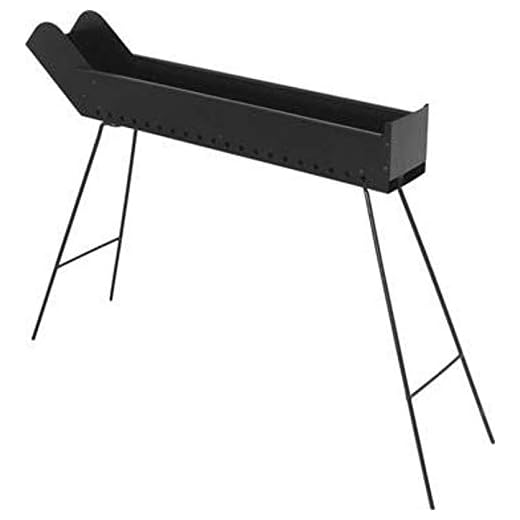 Barbecue a carbonella per arrosticini richiudibile cuocispiedini 80x15 H cm 65