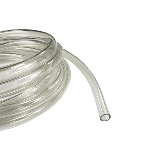 dracaena.io 4 meter/ 157.5 inch soft tube with PVC material, ID 3/8'' and OD 1/2'' - PVC pipe soft tube for Computer water cooling systems, Transparent