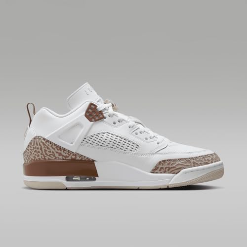 Jordan Spizike Low Men's Shoes (FQ1759-101, White/Archaeo Brown/Light Bone/Pink Oxford) Size 93