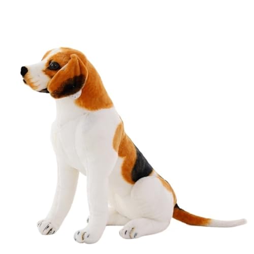 TOPLITHE Peluche Perro Beagle, Animales Peluche Realistas Beagle Almohada Cachorro Juguete Peluche for Niños Adultos Regalo Cumpleaños Navidad(Standing,50CM/19IN)