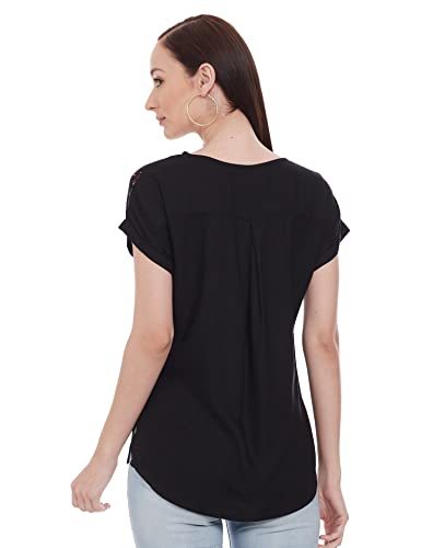 Image of Easybuy Women's Regular Blouse (AU21SR23LS Black L)