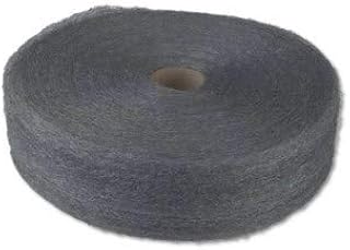 Steel Gray Industrial-Quality Steel Wool Reel No. 1 Medium, 5 lbs Reel - 6 Per Case