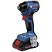 Produktbild Bosch Professional 18V System Akku Drehschlagschrauber GDR 18V-220 C (bis zu 3.400 min¹, Durchzugskraft von 220 Nm, bürstenloser Motor, inkl. 1x Gürtelclip, 1x Bithalter, ohne Akku/ Ladegerät)