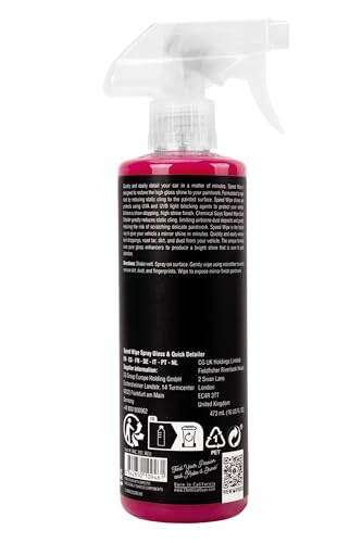 Chemical Guys WAC_202_16 Speed Wipe Quick Detailer, Safe for Cars, Trucks, SUVs, Motorcycles, RVs & More, 16 fl oz, Cherry Scent