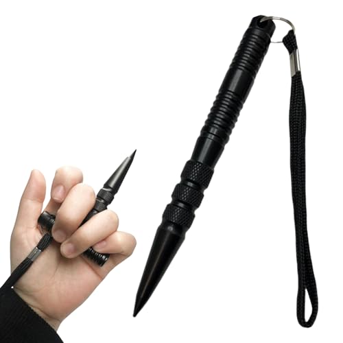 BinXiaoQin 1 Stück Schlagring Selbstverteidigung T-förmig Kubotanselbstverteidigung Schlüsselanhänger Self Defense Verteidigungs Waffen für Frauen Tactical Pen Legal Tragbar