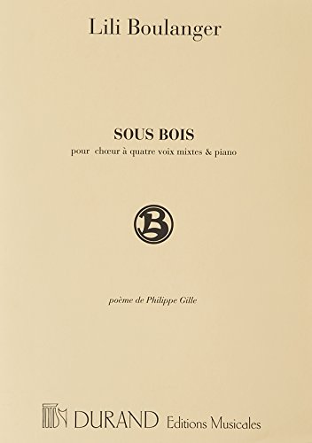 Sous Bois. Gemischter Chor mit Klavier/Orgel. Einzelstimme (CHANT)