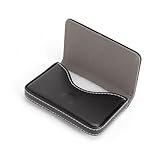 TMZELOA Visitenkartenetui aus PU Leder mit Magnetverschluss, Kartenetui für Herren und Damen, elegant leichtes Business Card Holder für Visitenkarten Aufbewahrung im Büro, Meeting und Geschäftsreise