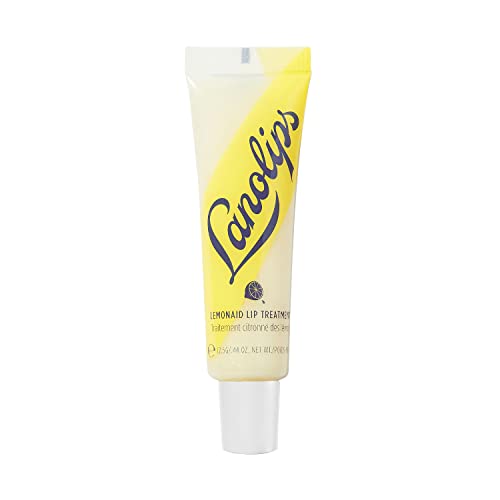 Lanolips Lemonaid Lip Treatment - Clear Lip Gloss and Exfoliant with Lanolin, Lemon Oil, Vitamin E Oil and Shimmer - Tinted Lip Balm for Dry, Cracked, Peeling Lips (12.5g / 0.42oz)