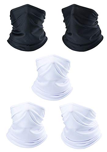 Kit 5x Bandana Balaclava Lisa Tatica Militar PM Moto Várias Cores