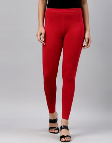 Image of JUNEBERRY Pure Cotton Skinny Fit Ankle Length Leggings Combo (Pack of 2)