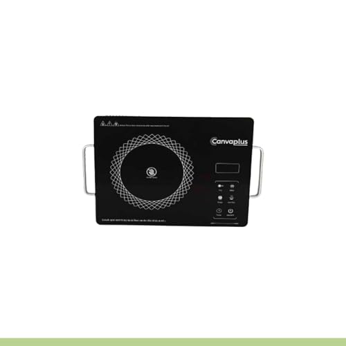 Image of Canvaplus Infrared Cooktop, 2500W, with Touch Control Panel, Shockproof Glass Surface, Fast and Efficient Cooking