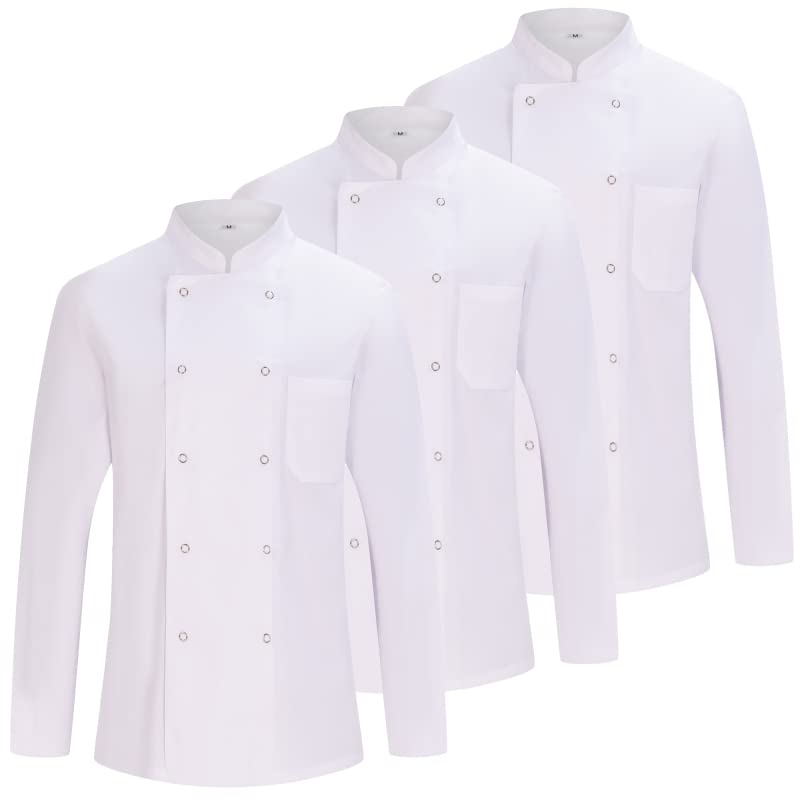 MISEMIYA Herren Pack 3 Unidades - Chaqueta Cocinero Hombre Mz-3-682 3er-Pack Kochjacke für Herren MZ-3-682 (3er Pack)