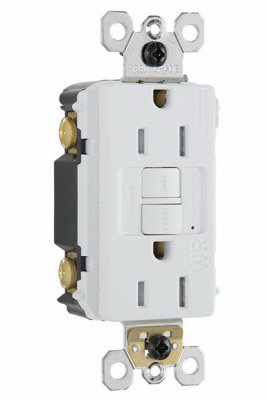 1597TRWRWCC4 15A Self Testing Tamper Resistant & Weather Resistant GFCI Receptacle44; White