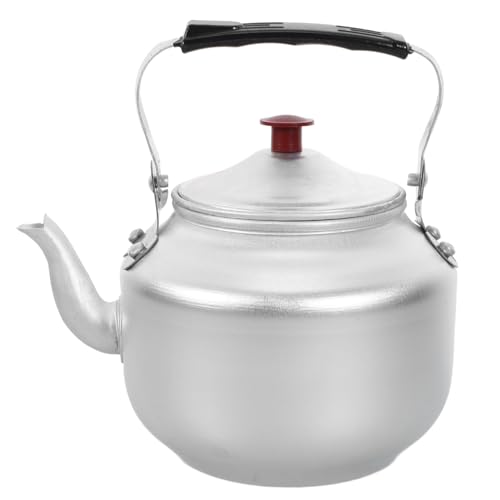 ULTECHNOVO Aluminum Alloy Teapot with Filter Mesh Vintage Stovetop Kettle for Brewing Tea Coffee and Hot Beverages Ergonomic Handle Compact Design