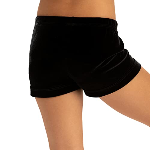 GK Stars Girl's Shorts Velvet Dance Stretch Activewear Gym Workout Yoga Short2
