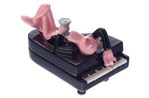 Pink Panther Piano Salt & Pepper Shakers