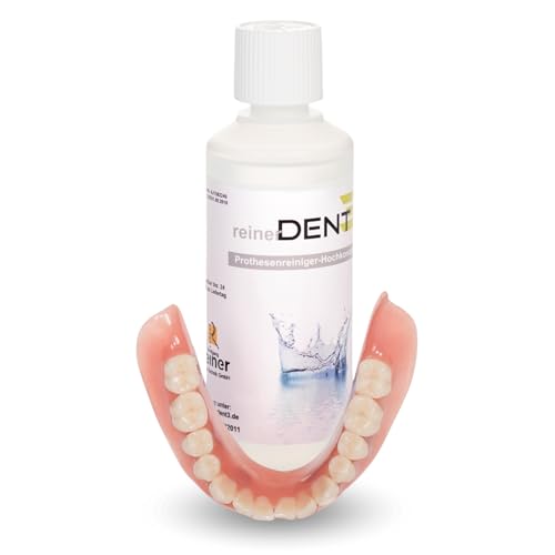 reinerDENT3 Prothesenreiniger Hochkonzentrat 100ml- speziell für Zahnprothesen im Ultraschallgerät, Ultraschallreinigung - die Zahnarztempfehlung