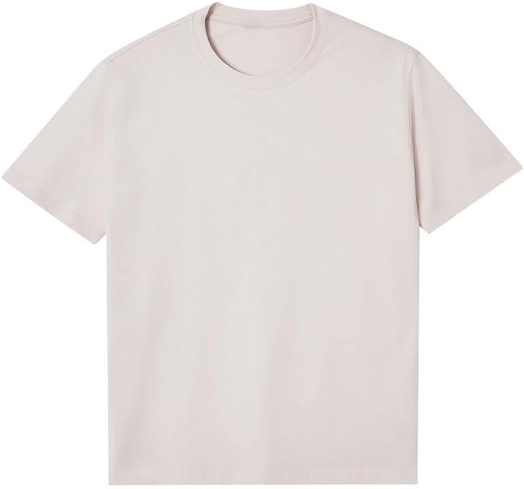 HBJWOV Men Casual Basic Short Sleeves Fashion Cotton Round Neck T-Shirt Breathable Sweat-Wicking Pullover Vest
