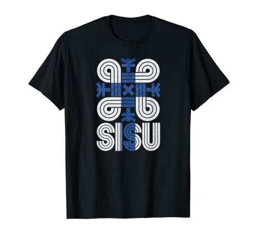 Sisu Finnish Flag Suomi Finland Protection Symbol Rune Tee T-Shirt