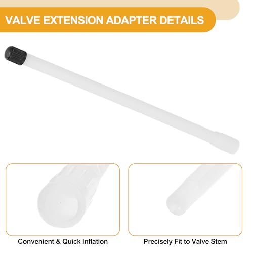 Image of 10pcs 200mm Tire Valve Extension Universal Plastic 180 Degree Tyre Valve Inflation Adapter for Car Motorcycle RV Truck Bike