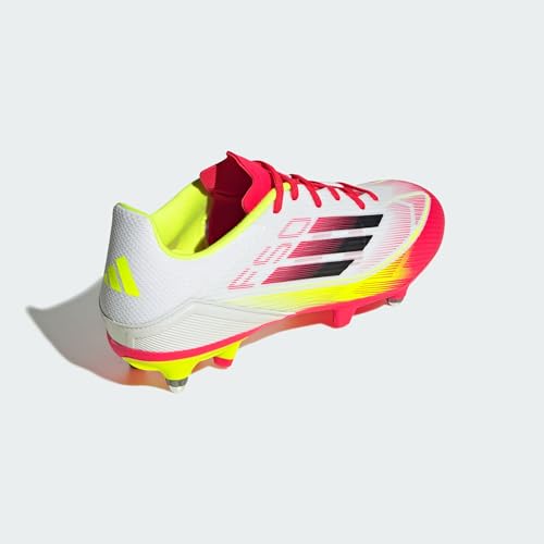 adidas Unisex F50 League Football Boots Soft Ground, Cloud White/Core Black/Solar Yellow, 44 EU – Ansicht 6