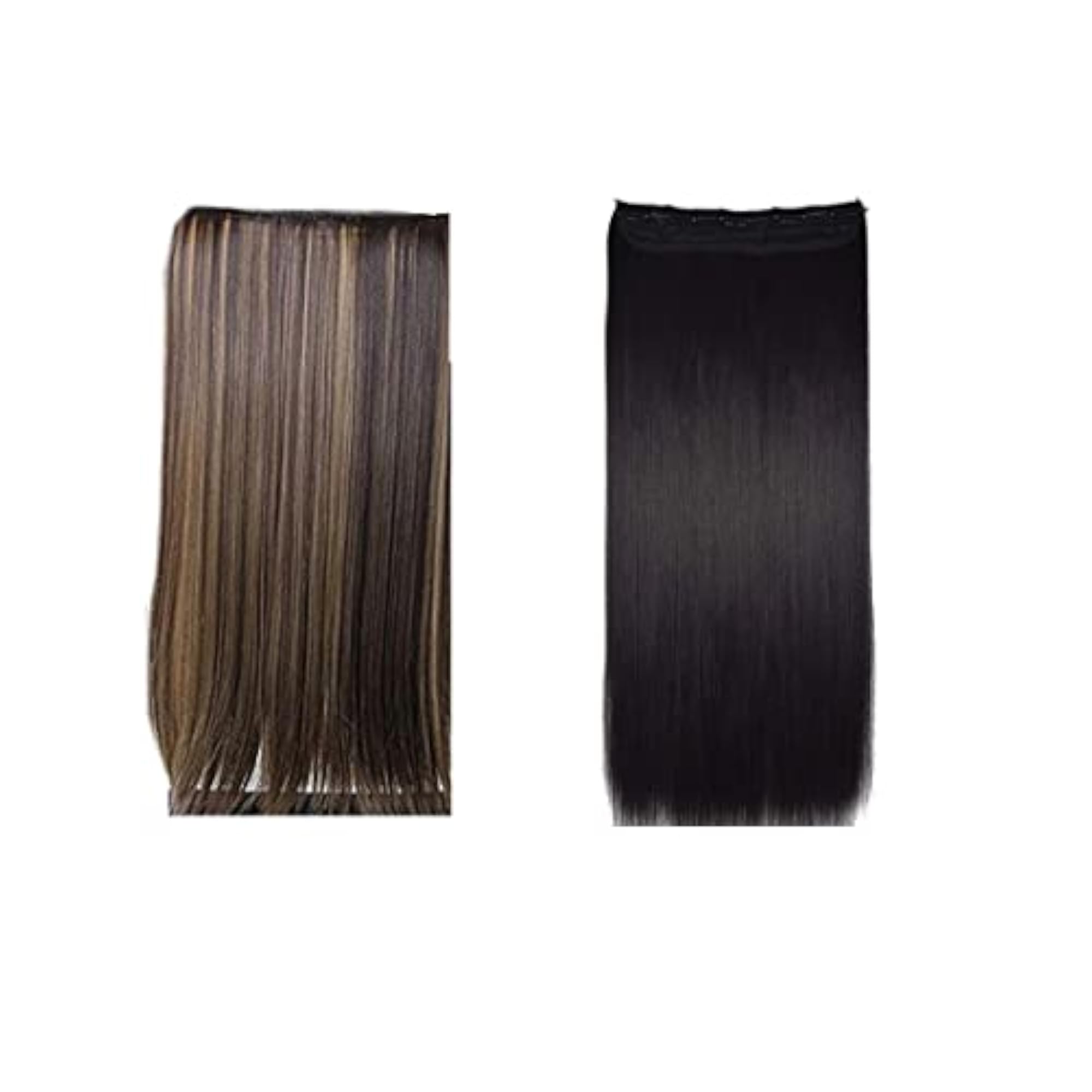 Synthetic 5 Clips Straight Hair Extension for Women