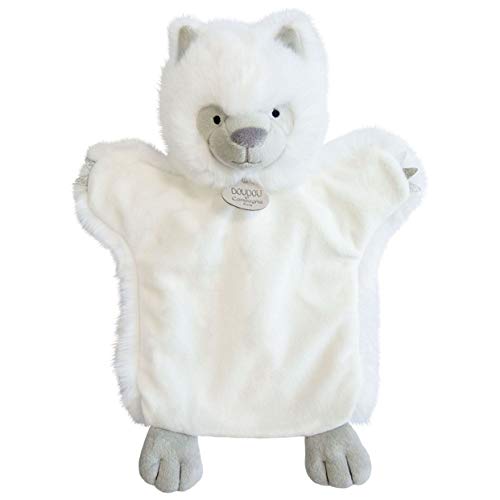 Doudou et Compagnie DC3620 Cuddly Toy Wolf 25 cm White, 10 x 23 x 25 centimètres