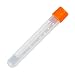 Globe Scientific 6058 Polypropylene Graduated Sample Tube with White Writing Area, 5mL Capacity, External Threads, Round Bottom (Bag of 1000)