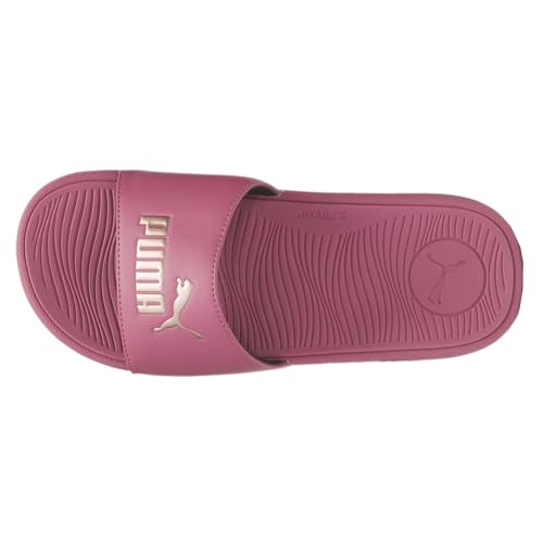PUMA PUMA Women's Cool Cat 2.0 Slide Sandal, Rose Wine-Rose Gold, 11