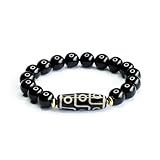 ブレスレット チェーン メンズ 腕輪 天珠 黒曜石 天然石 数珠 パワーストーン めのう 宝石ブレスレット 上質 人気 ファッション アクセサリー 記念日 プレゼント 金運 仕事運 厄除け 幸運 開運 幸福を祈る お守り 魔除け