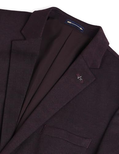 Image of Arrow Men's Regular Fit Checkered Blazer - Single Breasted, Button Closure Stylish Blazer for Men