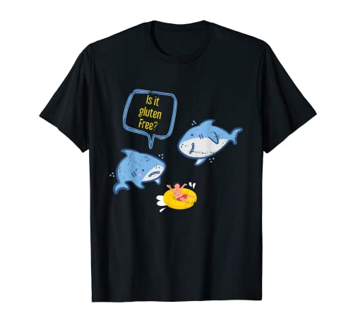 Funny Shark Is It Gluten Free T-Shirt