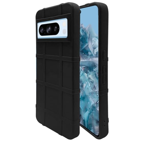 Image of amazon basics Shockproof Back Case Cover for Google Pixel 8 Pro 5G | 360 Degree Protection | Slim Protective Case | Anti-Scratch Tough TPU Case for Google Pixel 8 Pro 5G (Black)