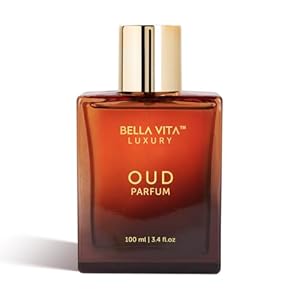 BellaVita Luxury Oud Unisex Perfume | Sweet & Woody Arabian Women & Men Perfume | Long-Lasting Oud Perfume for Women & Men with Vanilla Notes | Vegan, Cruelty-Free, Perfume Oils, 100ml
