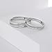 Meissa Intertwined Couples Rings for Men and Women 925 Sterling Silver Wedding Bands Size Adjustable Anniversary Ring Set Promise Ring (Custom Engraving)