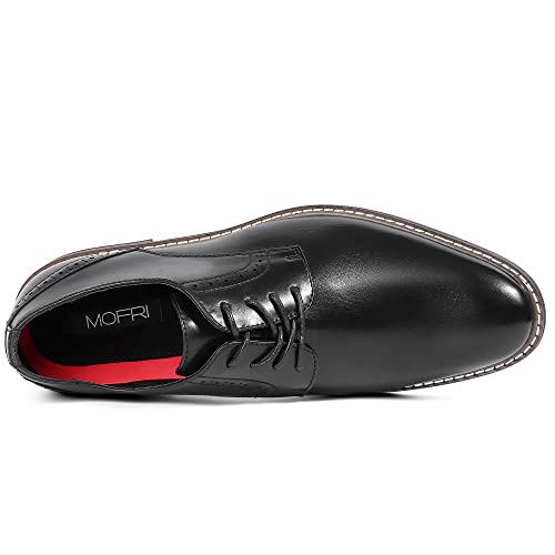 Image of Men Leather Dress Shoes Formal Classic Lace Up Latex Insole Oxford Business Wedding Derby Shoe