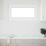 RISOR Kellerfenster 110x50 cm, Dreh Kipp DIN Links, Weißes PVC-Fenster mit Doppelverglasung, Stahlkern, sichere Belüftung für Keller und Garagen