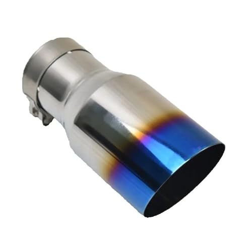 Embout d'échappement acier inoxydable 304 bleu de 7.5 pouces de long pour finition premium