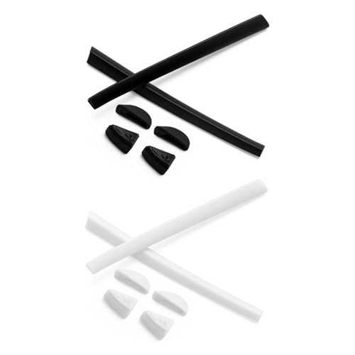 Image of Replacement Rubber Kits Nose Pieces & Earsocks for Oakley Romeo 2 - White + Black