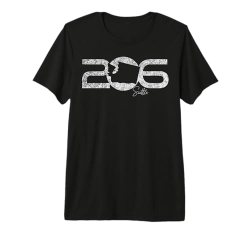 206 Seattle Washington Area Code Seattleite Emerald City Premium Tri-Blend T-Shirt