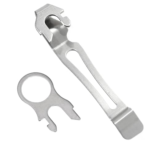 Nayciiy Quick-Release Pocket Clip and Lanyard Ring Set - Stainless Steel Multi-Tool (1)