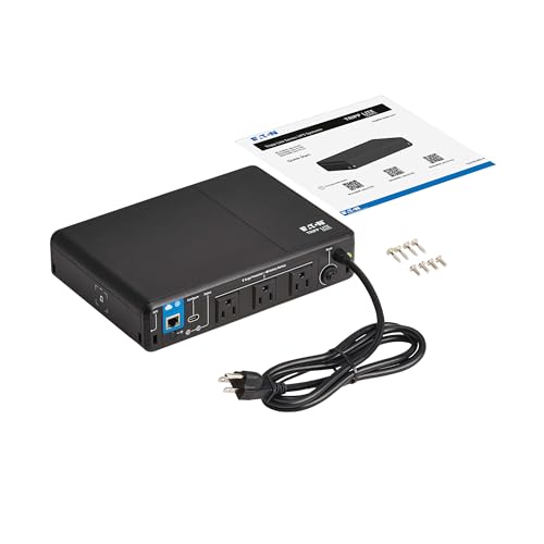 Image of Tripp Lite Cloud-Connected 350VA UPS Battery Backup and Surge Protector, Remote Management & Monitoring, 210W, 3 Outlets, Computer UPS, Wall Mount Option, 5ft Cord, 3-Year Warranty (BC350RNC)
