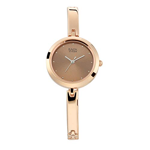 Titan Viva Analog Rose Gold Dial Women's Watch 2606WM05/NN2606WM05