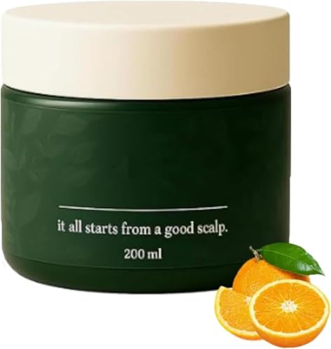 Exfoliante Natural para el Cuero Cabelludo, Limpiador Profundo e Hidratante, Fórmula Botánica Suave, para la Caspa y la Eliminación de Desechos